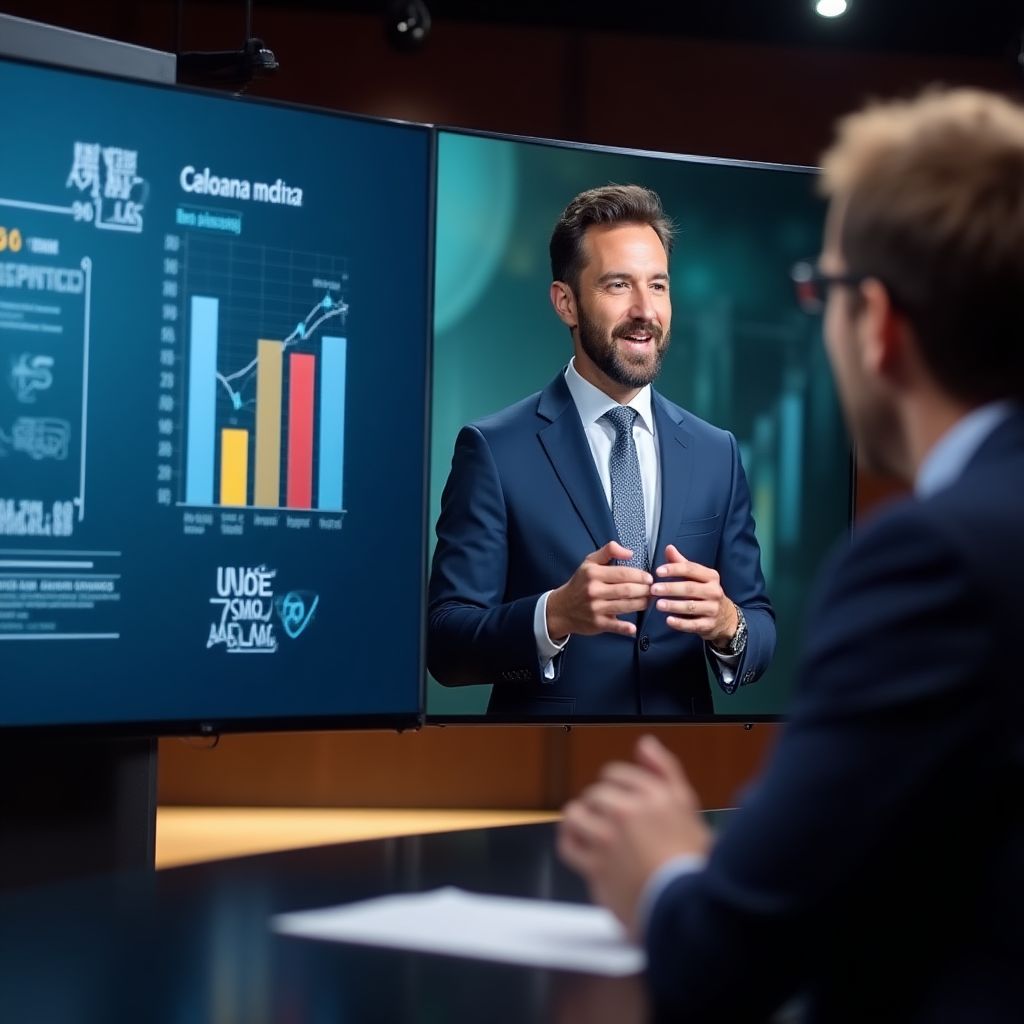 Entrevista en televisión sobre finanzas personales